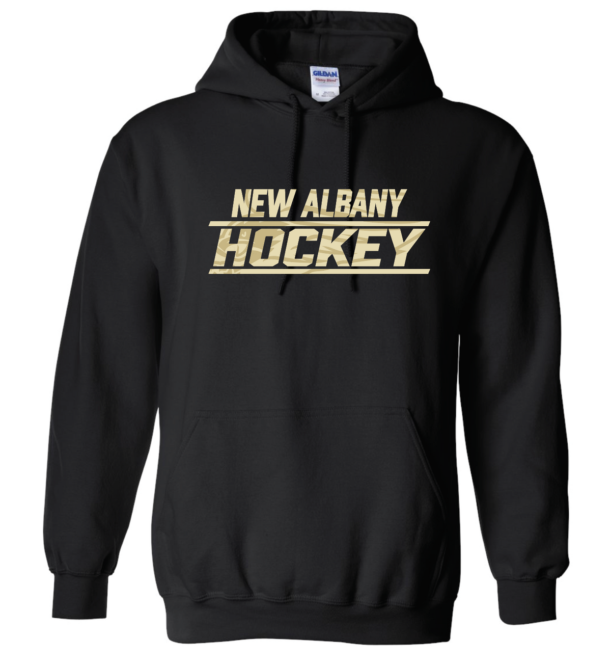NA HOCKEY EAGLE TEXT LS HOODIE