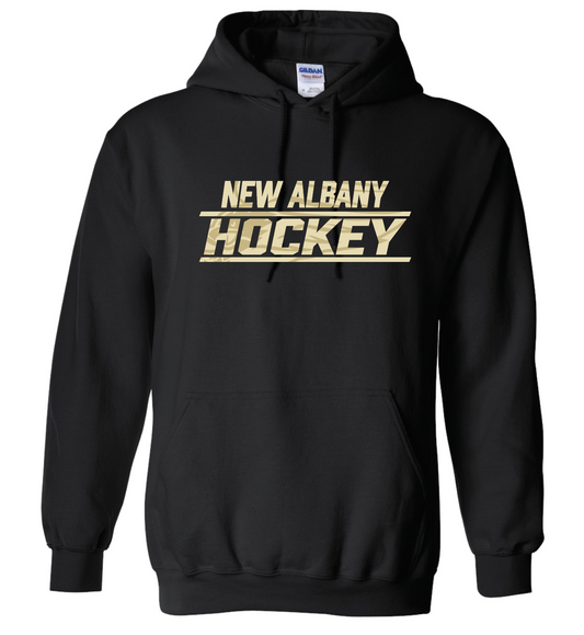 NA HOCKEY EAGLE TEXT LS HOODIE