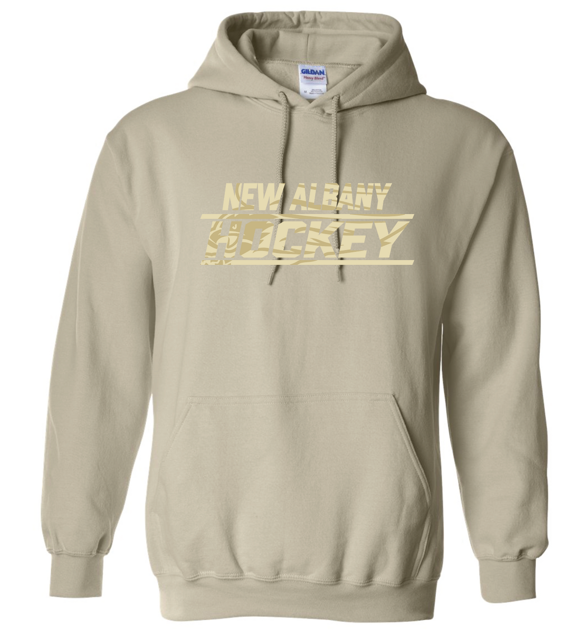 NA HOCKEY EAGLE TEXT LS HOODIE